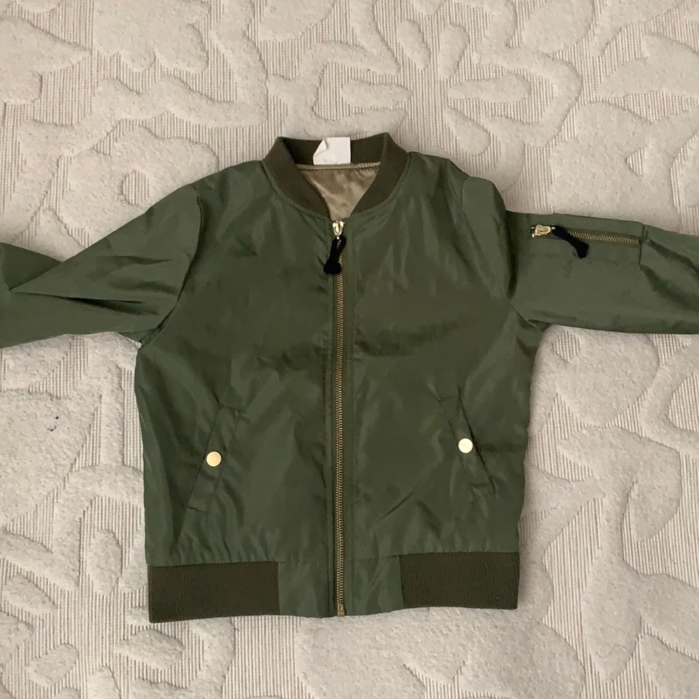 Crazy 8 Girls Army Jacket Camo Green Size M 7-8